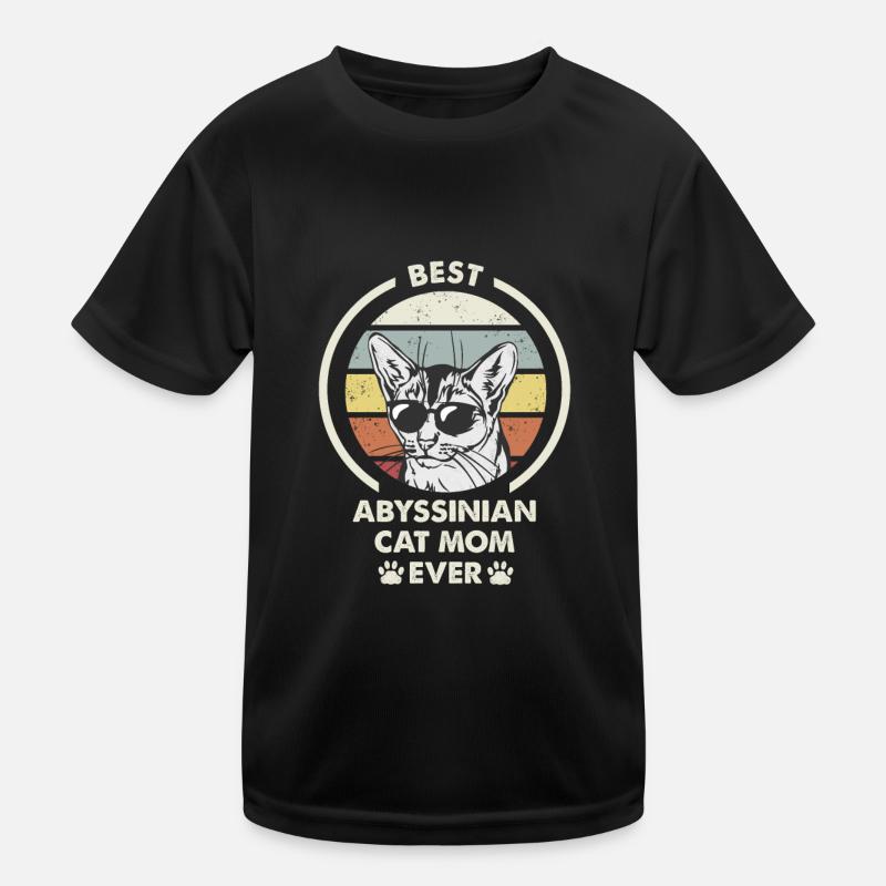 Maman chat - Chat abyssin T-shirt sport Enfant