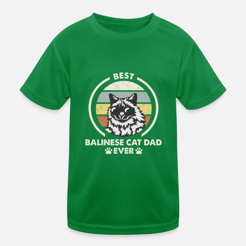 Cat Dad - Balinese Cat Kids Functional T-Shirt