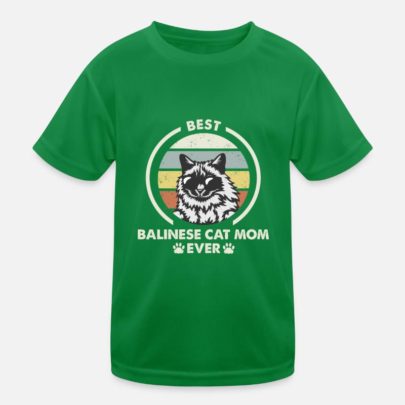 Cat Mama - Chat balinais T-shirt sport Enfant