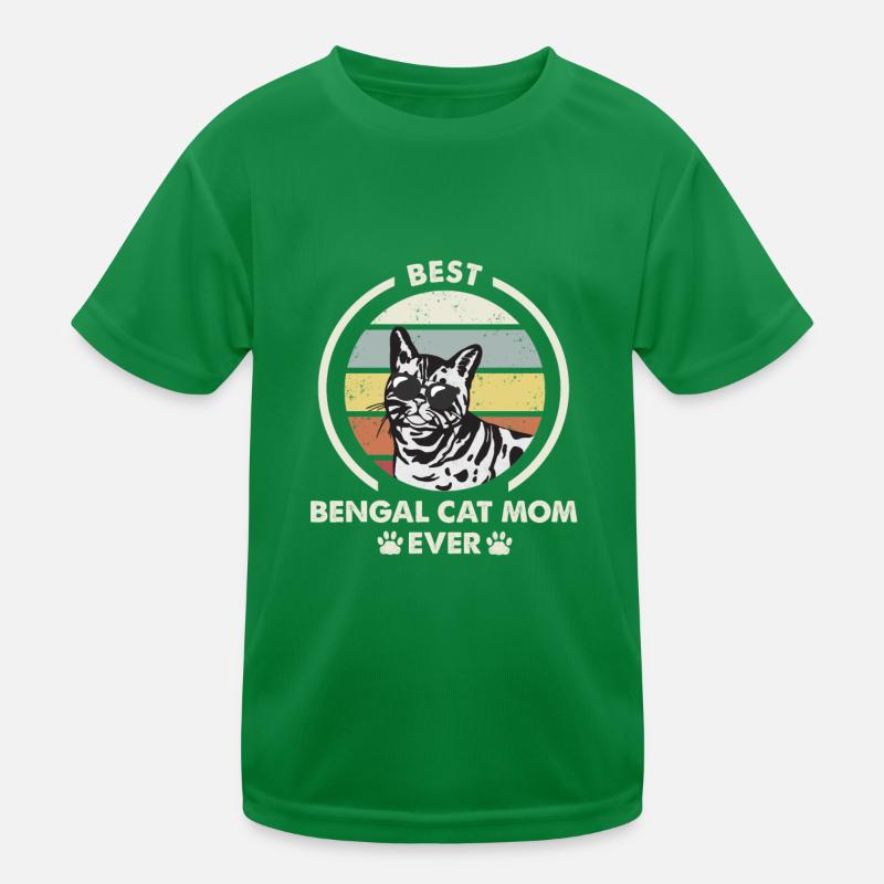 Cat Mama - Chat du Bengale T-shirt sport Enfant
