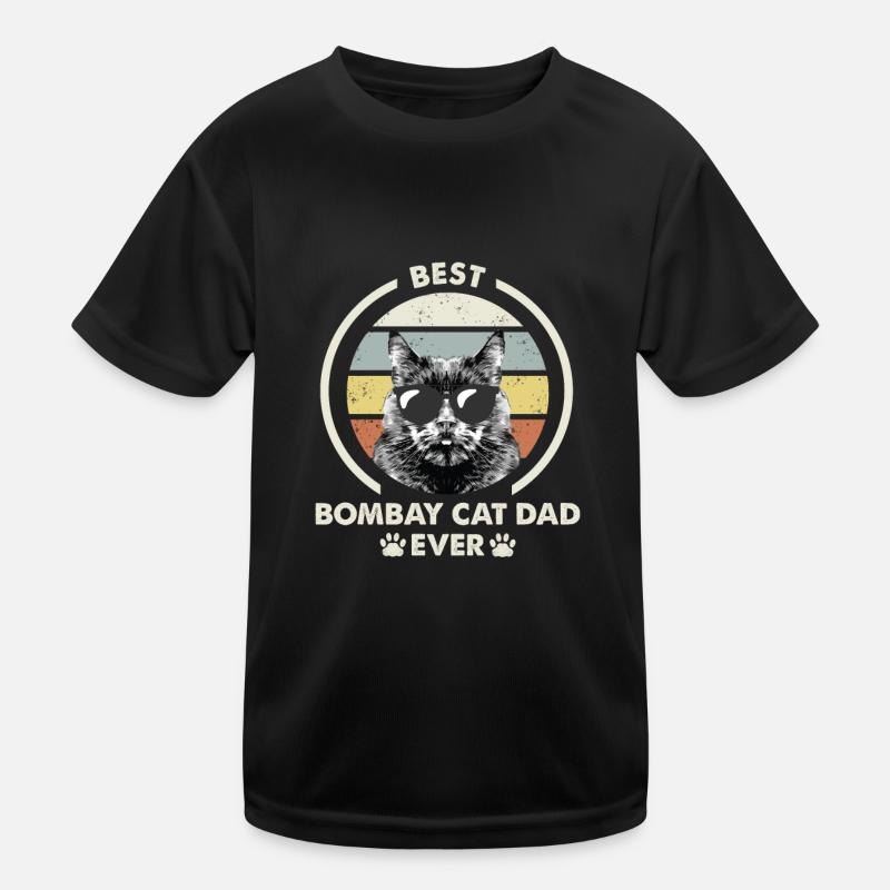 Papa chat - Bombay Katze T-shirt sport Enfant