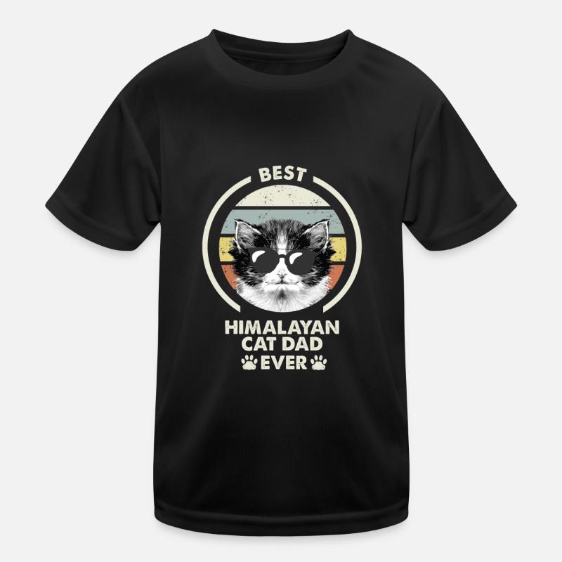 Cat Dad - Himalayan Cat Kids Functional T-Shirt