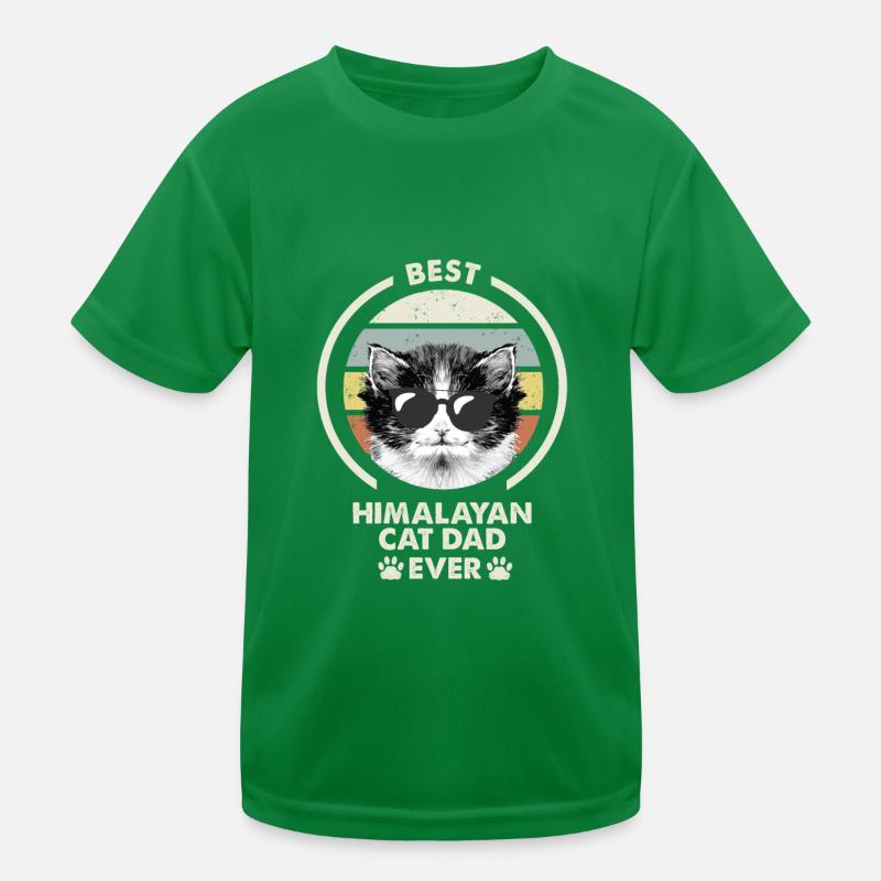 Cat Dad - Himalayan Cat Kids Functional T-Shirt