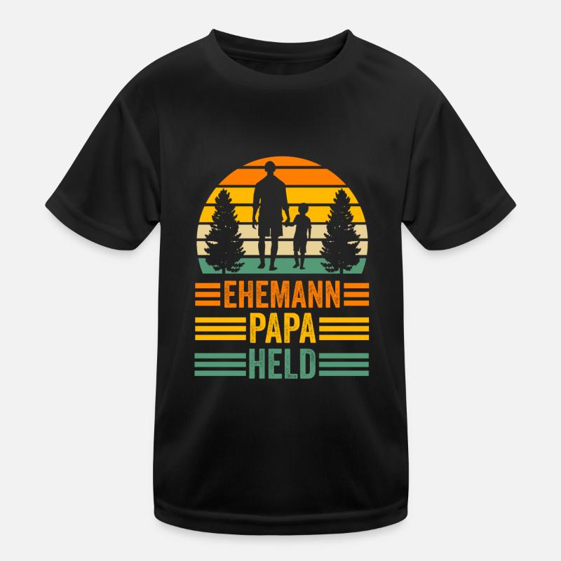 Vater Papi Papa Kinder Funktions-T-Shirt