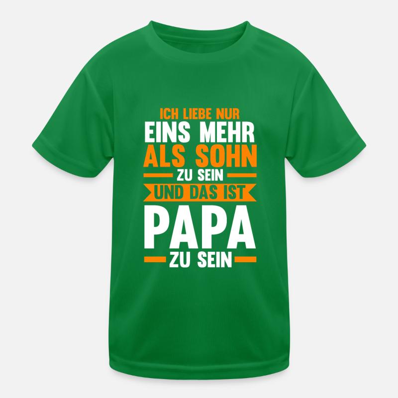 Vater Papi Papa Kinder Funktions-T-Shirt