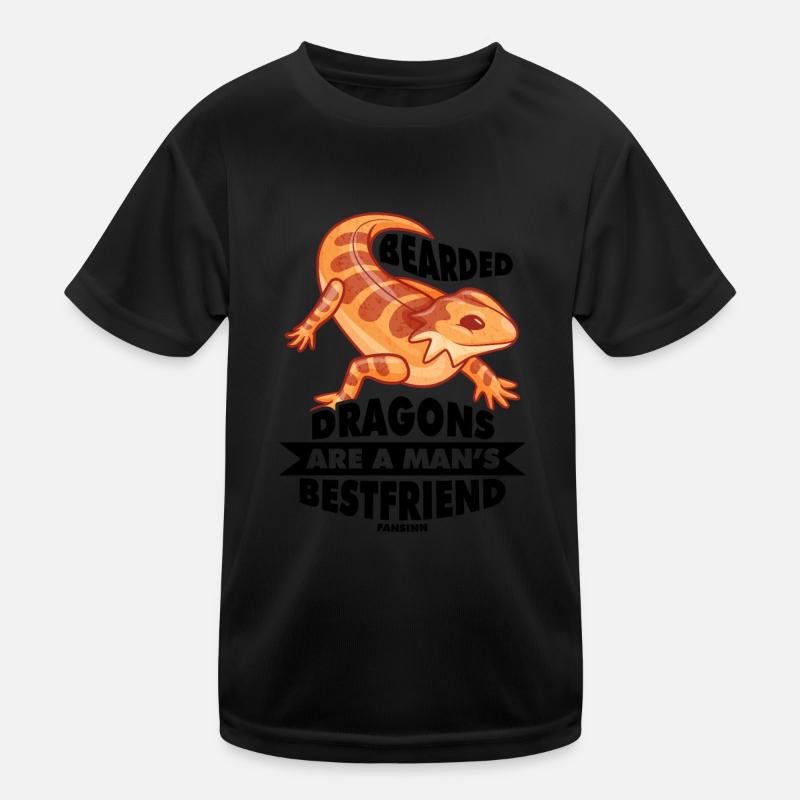 Bartagame Australien Terrarium Reptil Kinder Funktions-T-Shirt