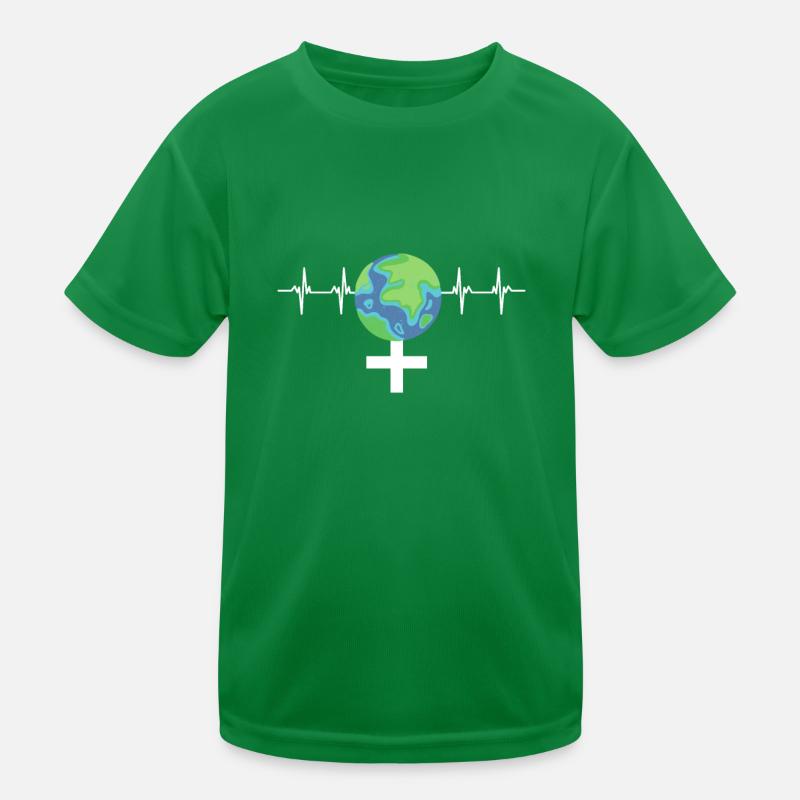 Female Stem Scientist Technology Student, Kids Functional T-Shirt