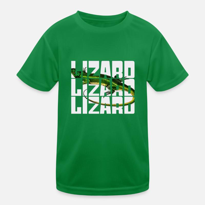 Eidechse Kinder Funktions-T-Shirt