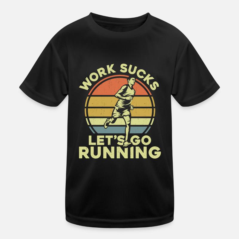 Running Runner Half Marathon Kinder Funktions-T-Shirt