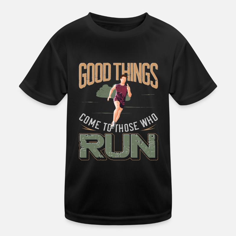 Running Runner Half Marathon Kinder Funktions-T-Shirt