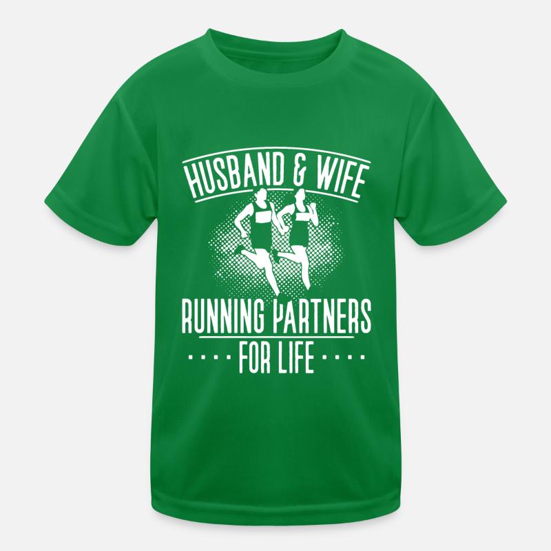 Running Runner Half Marathon Kinder Funktions-T-Shirt