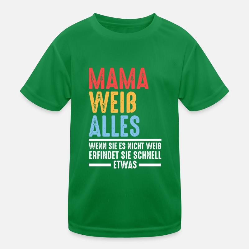 Mutter Mama Kinder Funktions-T-Shirt