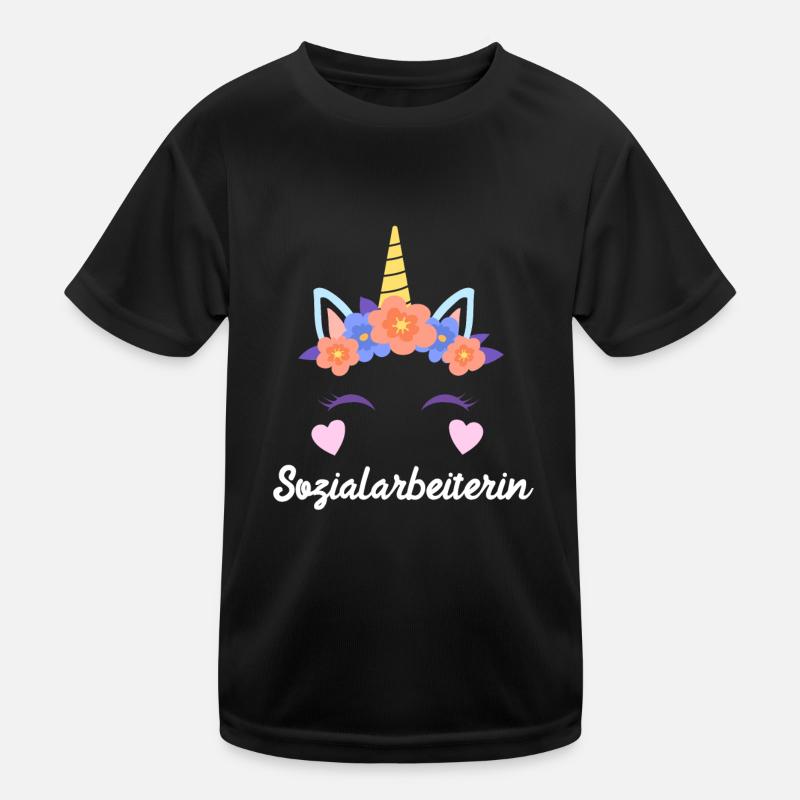 Ich bin einzigartig ich bin Sozialarbeiterin Kinder Funktions-T-Shirt