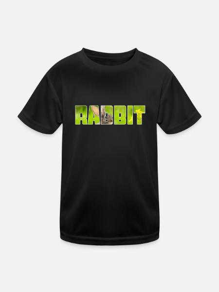 Lièvre - T-shirt sport Enfant - noir - Devant