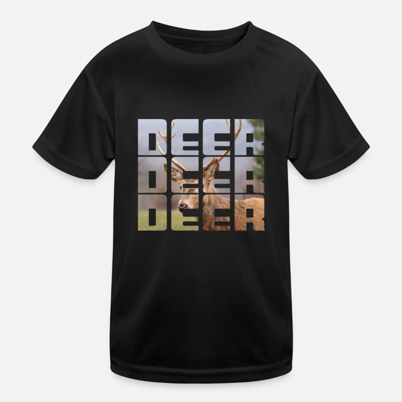 Hirsch Kinder Funktions-T-Shirt