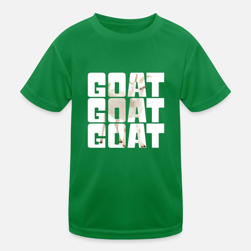 Ziege Kinder Funktions-T-Shirt