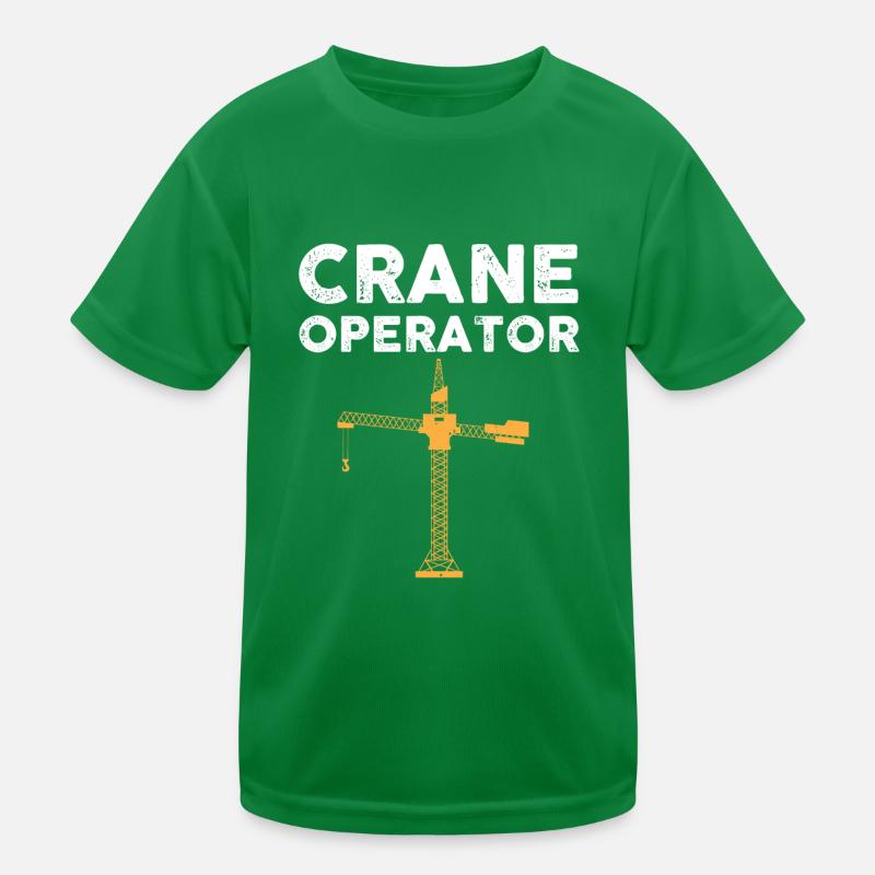 Crane operator Kids Functional T-Shirt