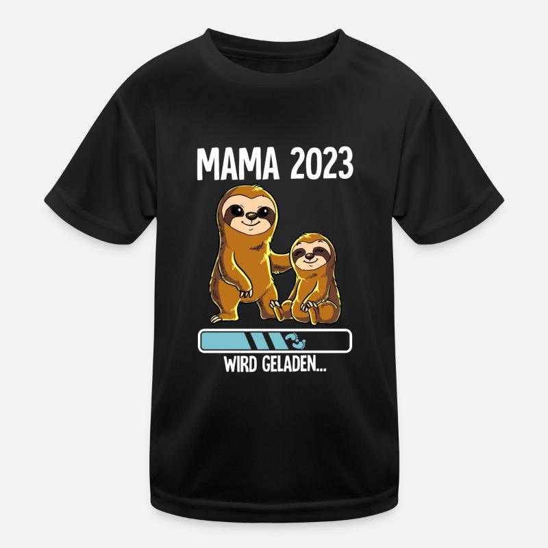 Werdende Mama 2023 Kinder Funktions-T-Shirt
