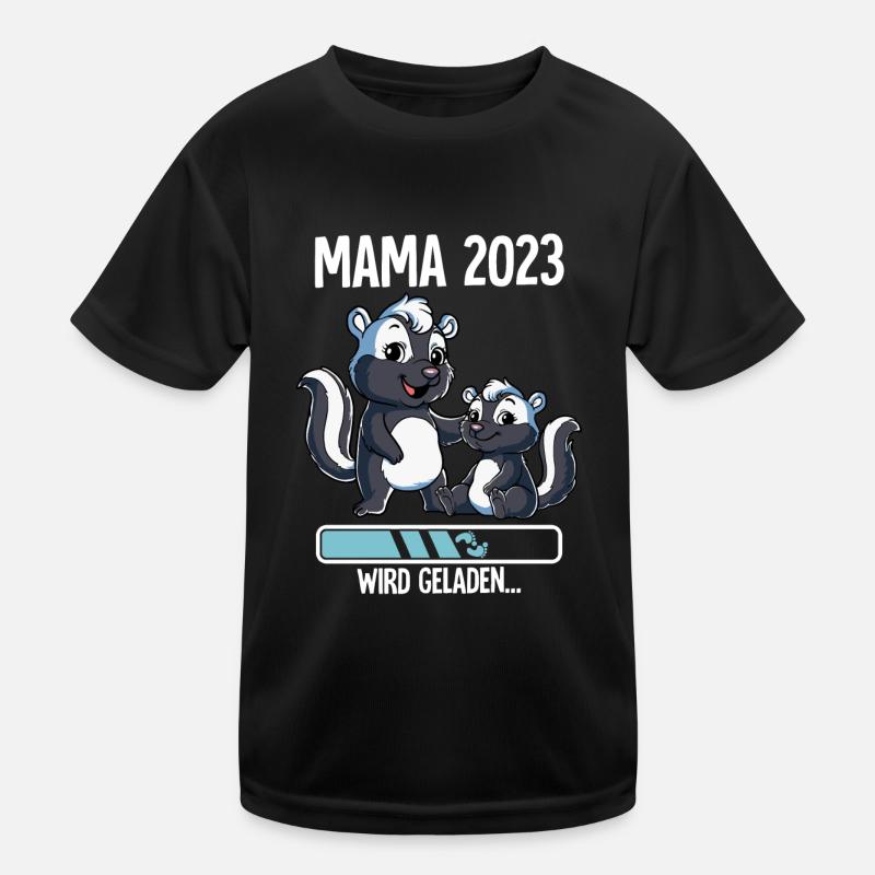 Werdende Mama 2023 Kinder Funktions-T-Shirt
