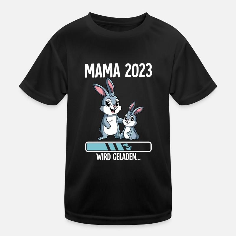 Werdende Mama 2023 Kinder Funktions-T-Shirt