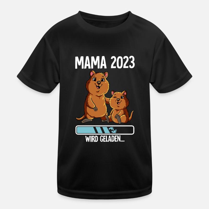 Werdende Mama 2023 Kinder Funktions-T-Shirt