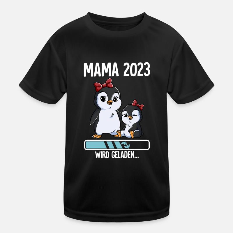 Werdende Mama 2023 Kinder Funktions-T-Shirt