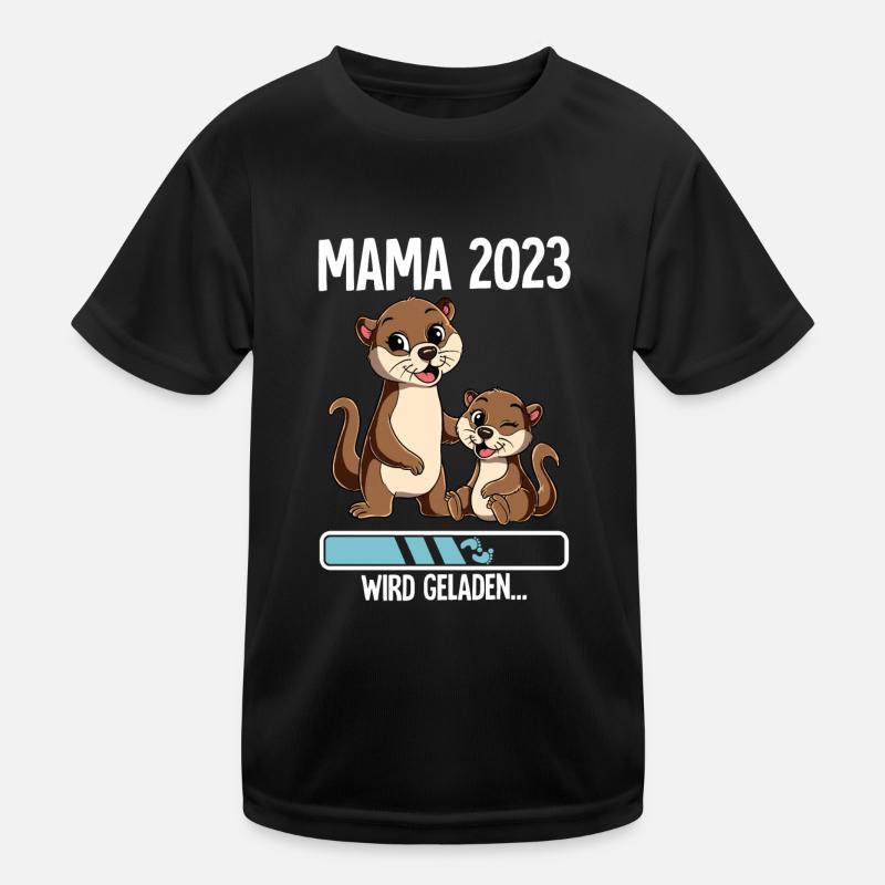Werdende Mama 2023 Kinder Funktions-T-Shirt