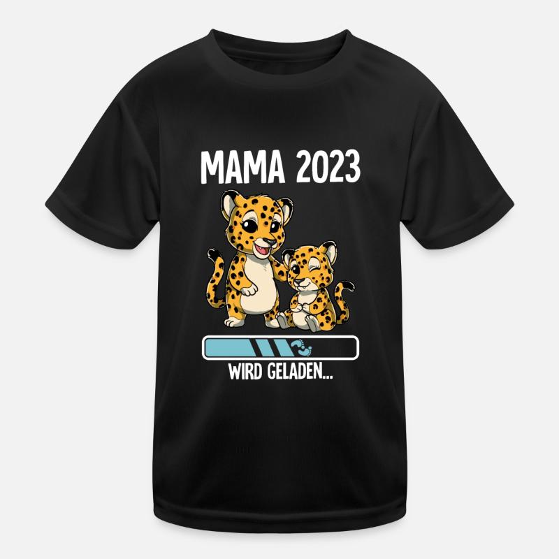 Werdende Mama 2023 Kinder Funktions-T-Shirt