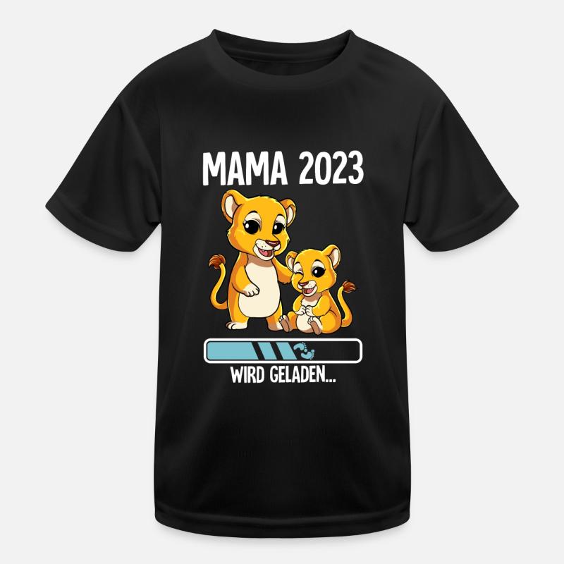 Werdende Mama 2023 Kinder Funktions-T-Shirt