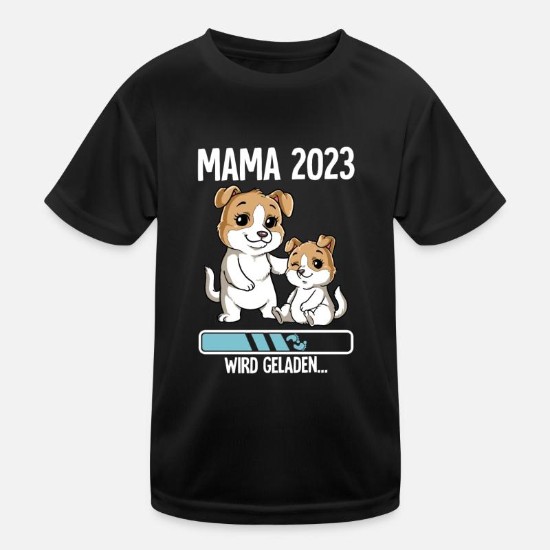 Werdende Mama 2023 Kinder Funktions-T-Shirt