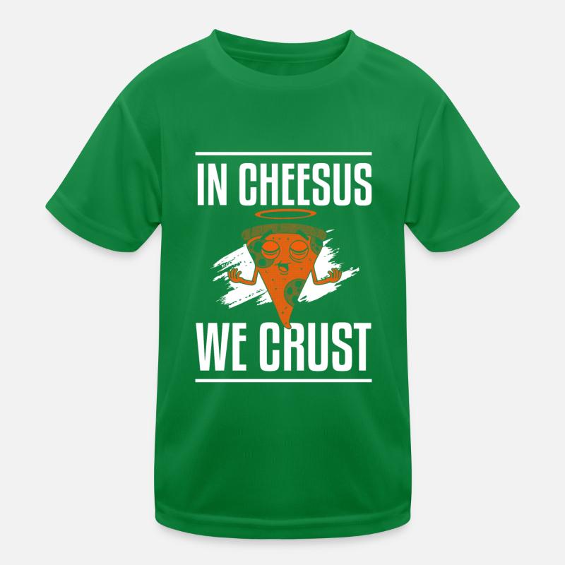 Dans Cheesus We Crust Fabrication de pizzas amusantes T-shirt sport Enfant