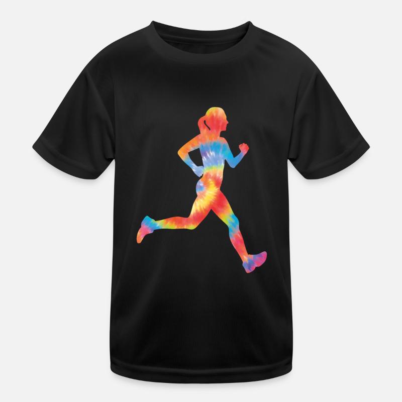 Running Runner Half Marathon Tie T-shirt sport Enfant