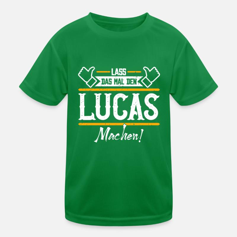 Lucas Geschenkidee Geschenk Geburtstag Kinder Funktions-T-Shirt