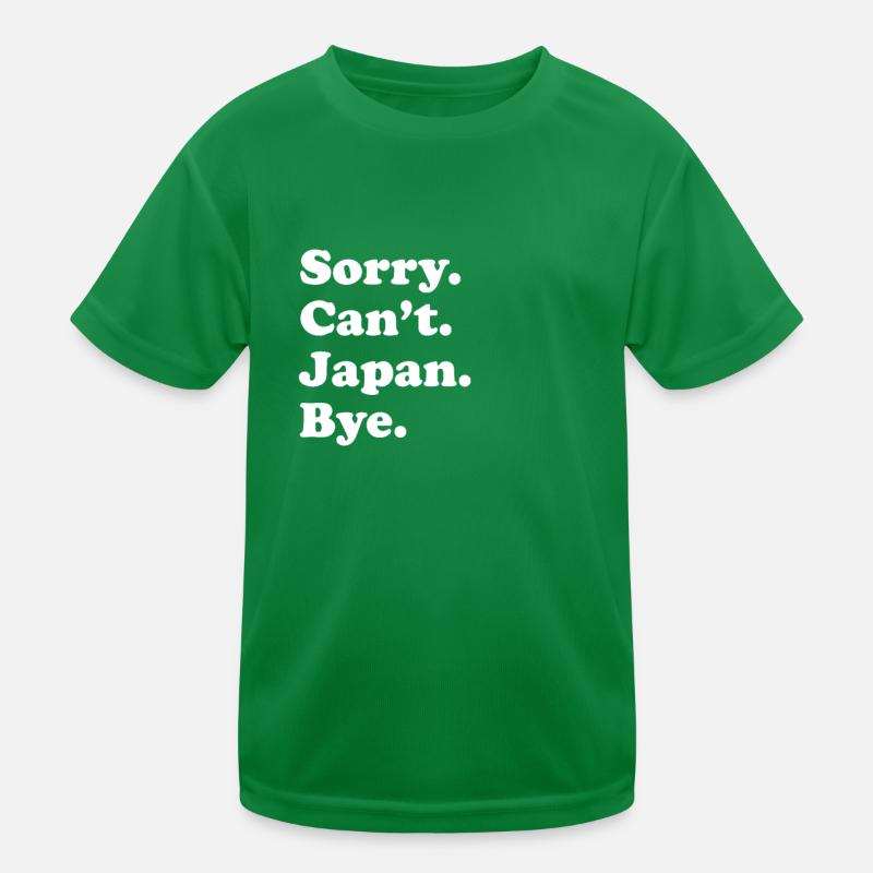 Sorry, can't say goodbye - Japan Kids Functional T-Shirt