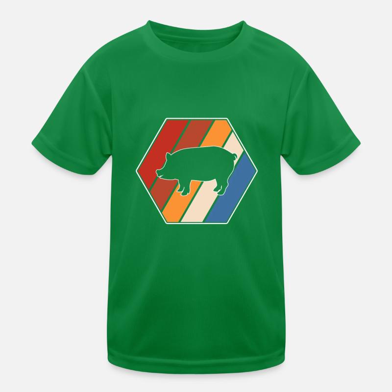 Cochon Rétro T-shirt sport Enfant
