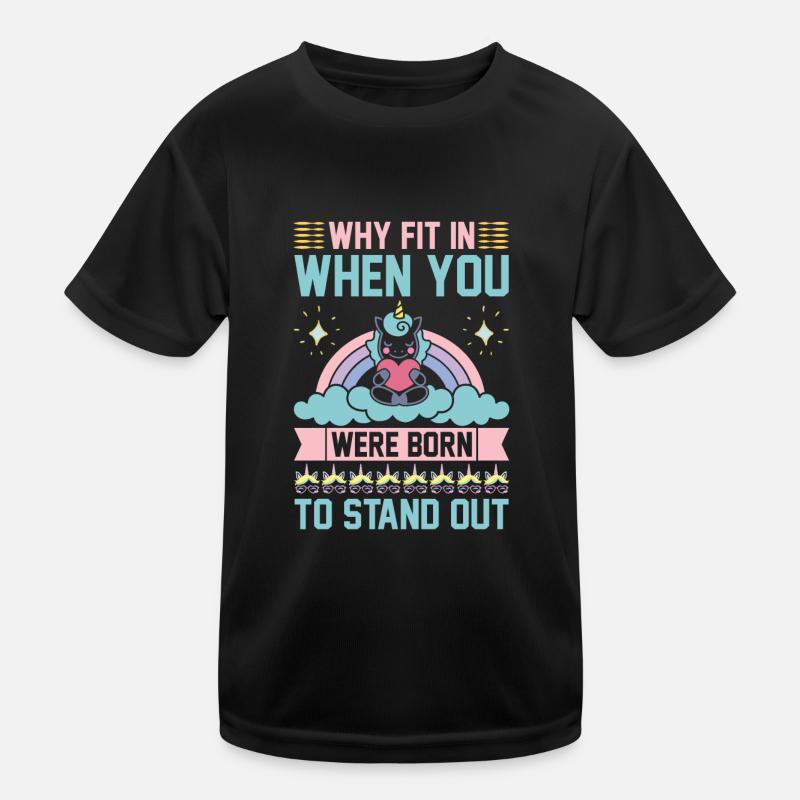 Licorne Pourquoi s’intégrer quand vous pouvez vous démarquer T-shirt sport Enfant