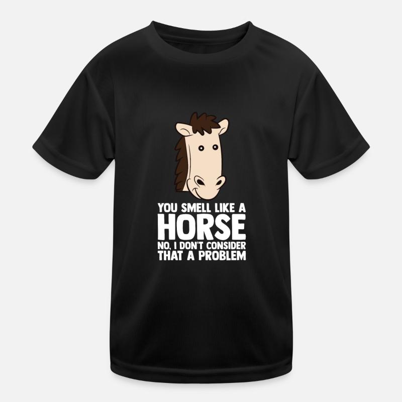 Pferde Reiten Reiter Spruch Kinder Funktions-T-Shirt