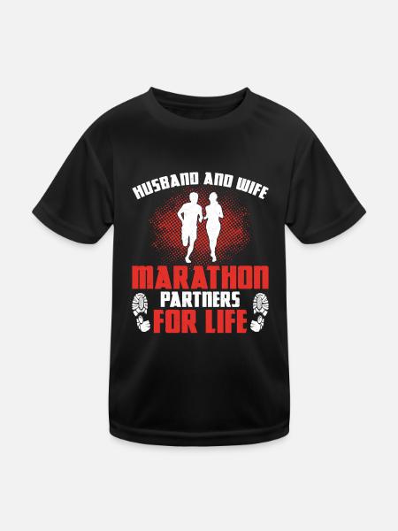 Running Runner Semi-Marathon - T-shirt sport Enfant - noir - Devant