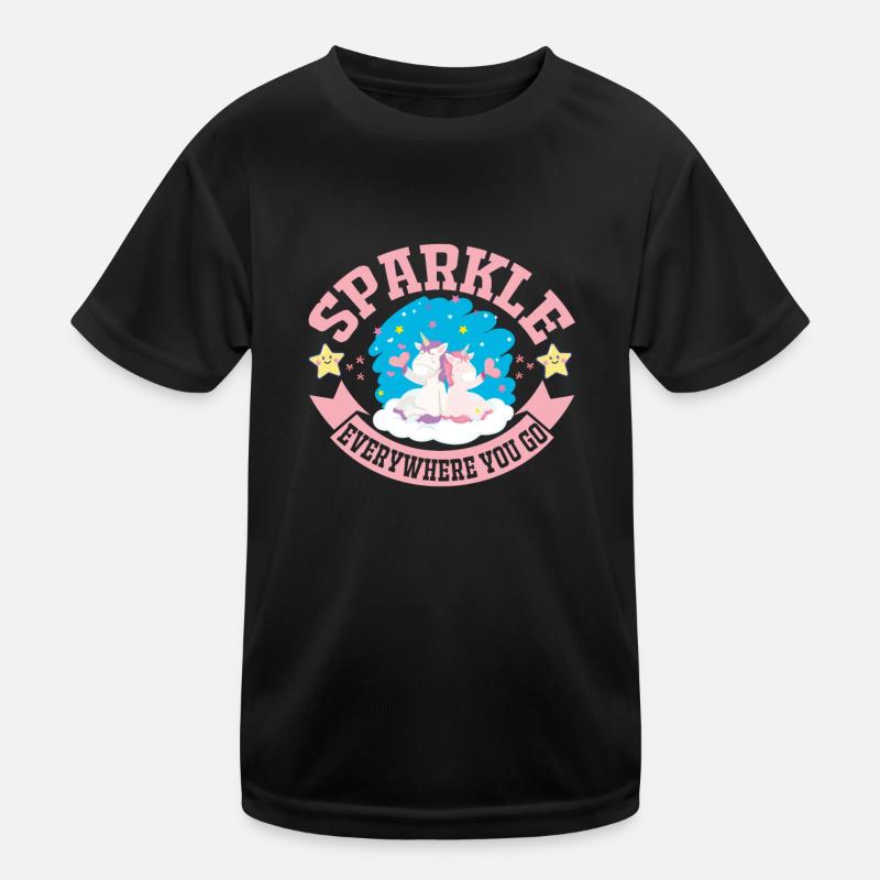 Licorne LICORNE scintillent partout T-shirt sport Enfant