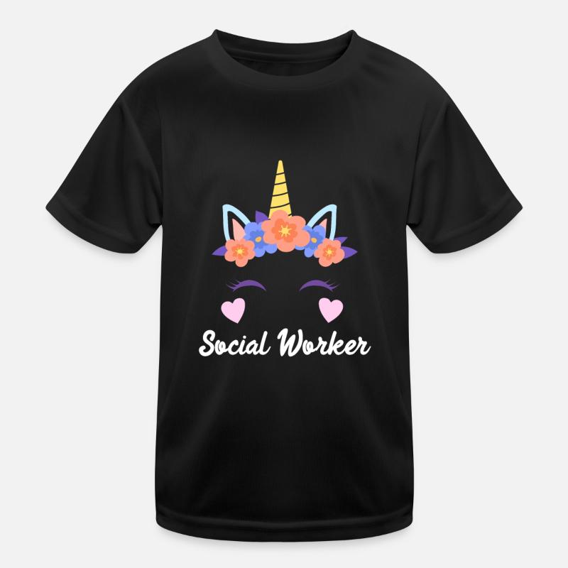 Ich bin einzigartig ich bin Sozialarbeiter Kinder Funktions-T-Shirt