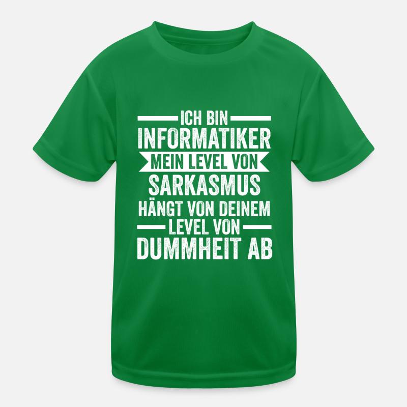 IT Fachmann Informatiker Informatik Programmierer Kinder Funktions-T-Shirt