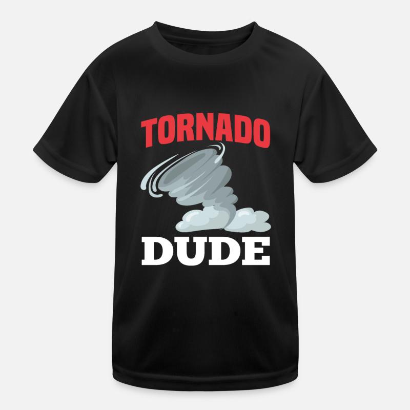 Tornado Typ Sturmjäger - Kinder Funktions-T-Shirt - Schwarz