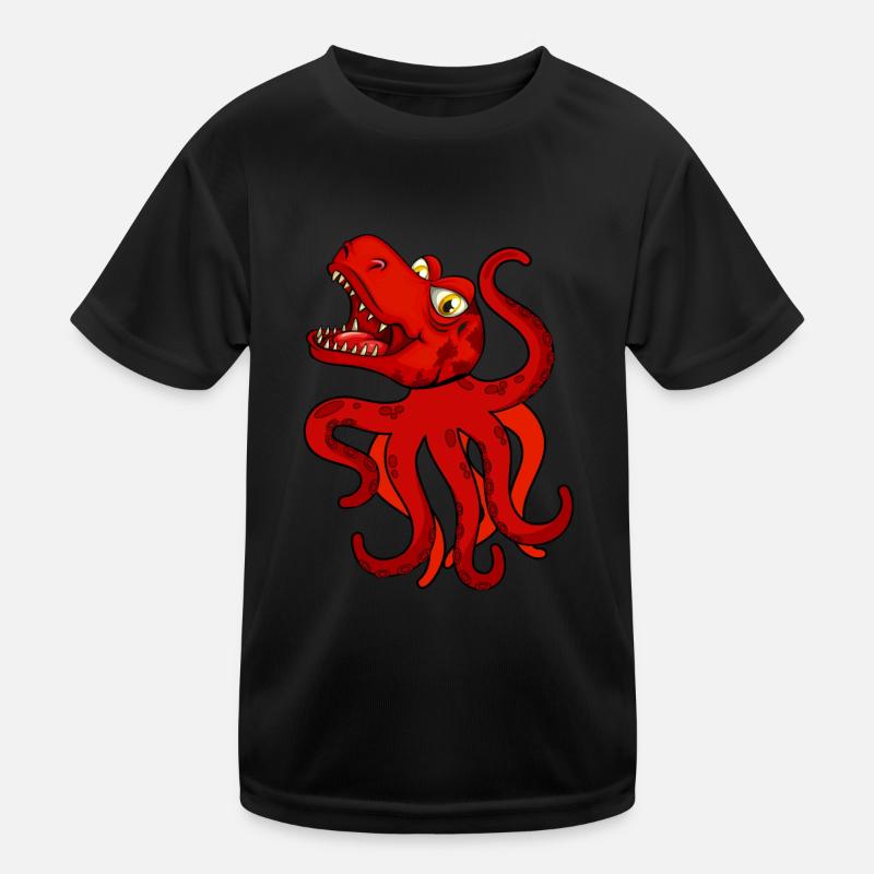 Octopus Kraken Dinosaur Cephalopod - Funny Octopus Kinder Funktions-T-Shirt