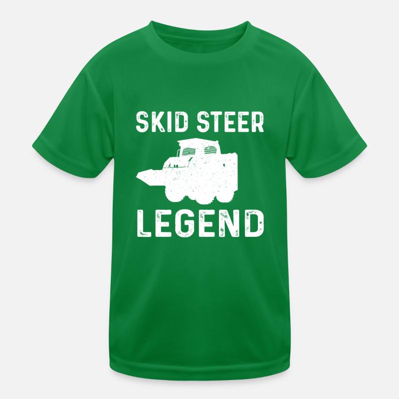 Skid Steer Loader Legend Kids Functional T-Shirt