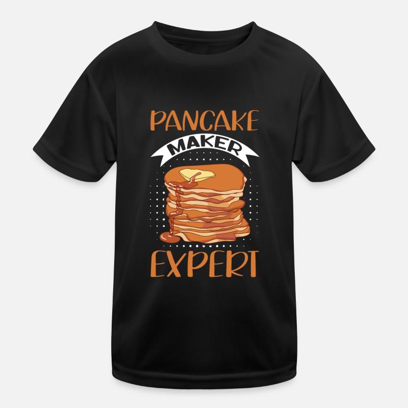 Pfannkuchen Eierkuchen Pancake Geschenk Kinder Funktions-T-Shirt