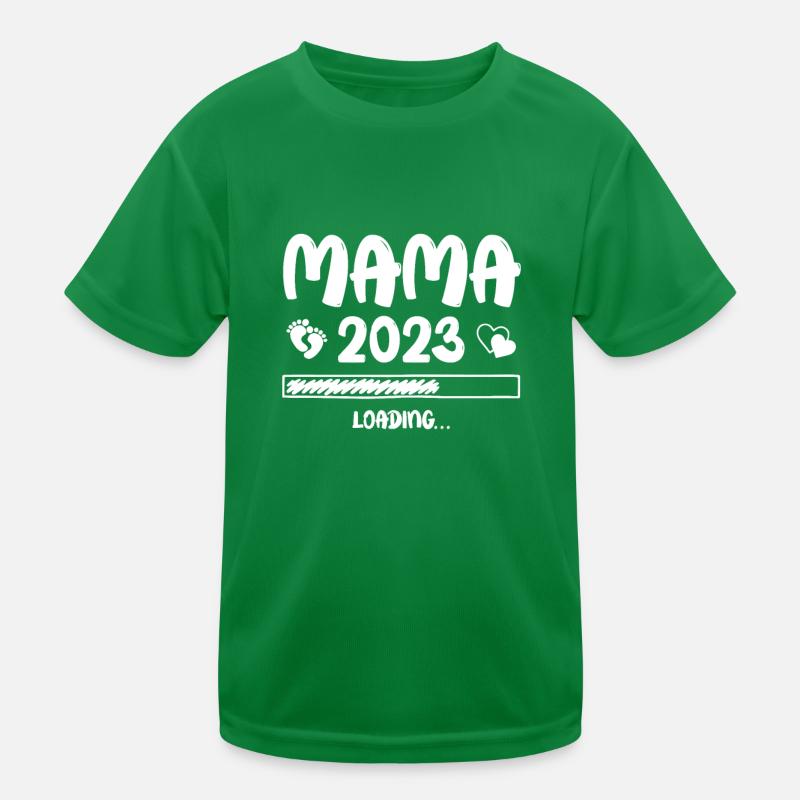 Mama Loading 2023 Kinder Funktions-T-Shirt