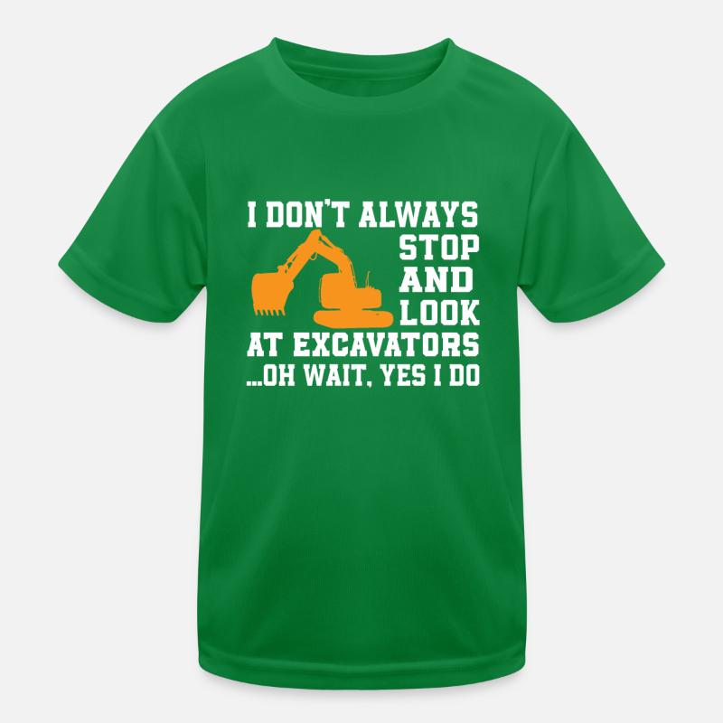 Lustiger Bagger Spruch Kinder Funktions-T-Shirt