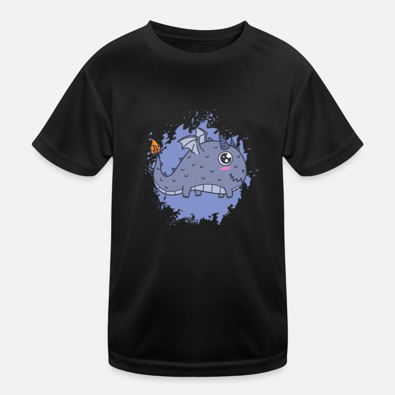 thick kawaii dragon tail burns Kids Functional T-Shirt
