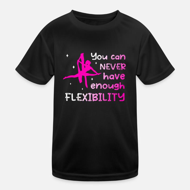 Flexibility - Fun aerial silk acrobatics Kids Functional T-Shirt