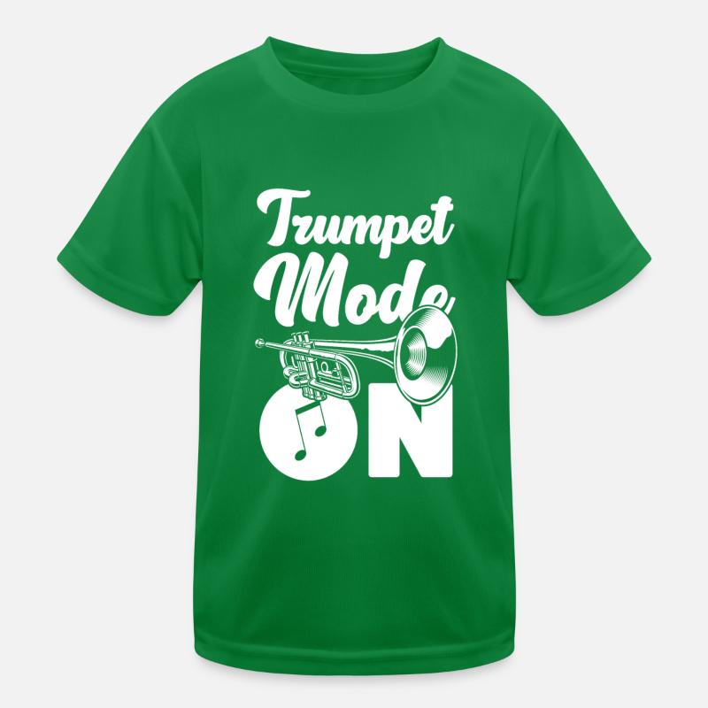 Trumpet Player Trumpet Mode On Kids Functional T-Shirt
